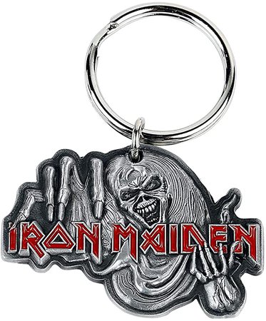 Amazon.com: Iron Maiden - Number of the Beast Metal Keychain: Clothing