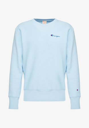 Champion Reverse Weave SMALL SCRIPT CREWNECK - Sweatshirt - light blue - Zalando.no
