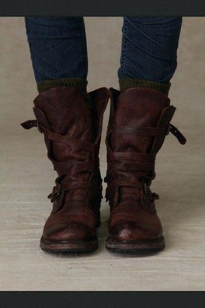 leather-brown-boots-image-result-for-with-buckle-vintage-womens-ankle.jpg (407×610)