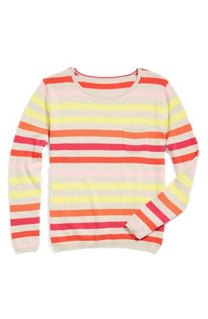 Tucker + Tate Crewneck Cotton & Cashmere Sweater (Little Girls & Big Girls) | Nordstrom