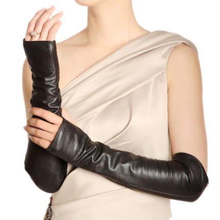 black leather fingerless gloves - Google Search