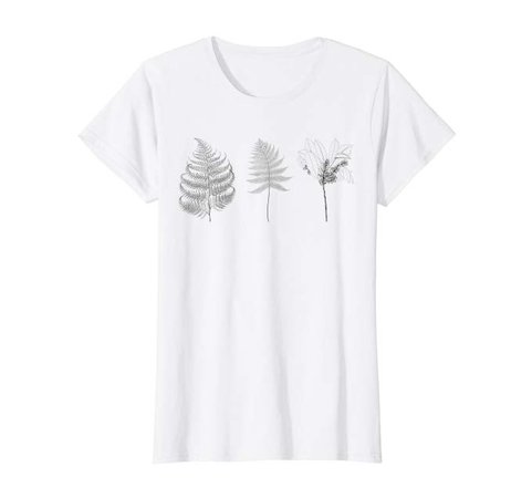 Amazon.com: Womens Cute Vintage Botanical Ferns Plants Hippie Outdoor Garden T-Shirt: Clothing