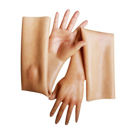 woman hand silicon gloves