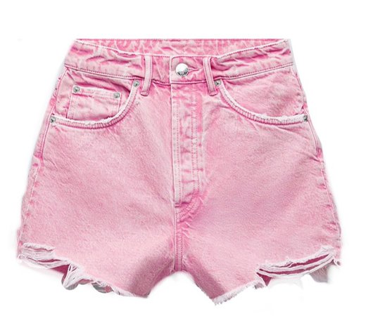 pink Zara shorts
