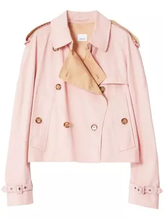 Burberry gabardine-weave Cropped Trench Coat - Farfetch