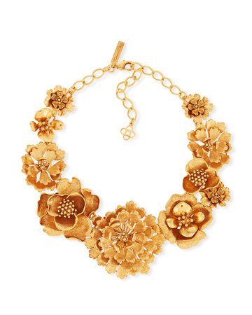 Oscar de la Renta 14" Blooming Bold Flower Necklace