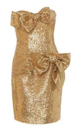 Gold Bow Dress