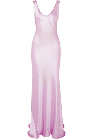Galvan | Valetta silk-satin maxi dress | NET-A-PORTER.COM
