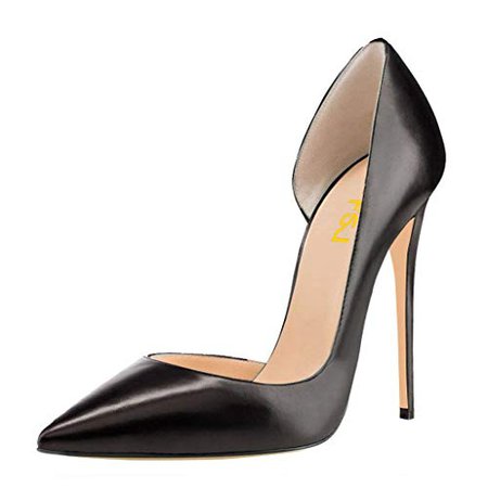 Amazon.com | FSJ Women Formal Dress Shoes Pointed Toe D'Orsay High Heels Sexy Stiletto Pumps Size 4-15 US | Pumps