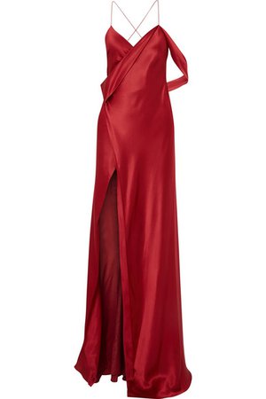 Michelle Mason | Draped silk-charmeuse gown | NET-A-PORTER.COM