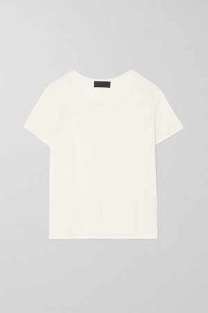 Kimberly Linen T-shirt - Ivory