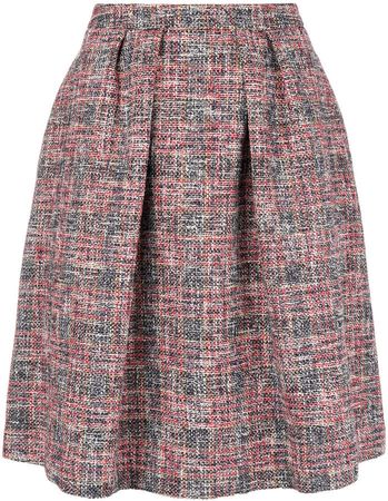 flared tweed skirt