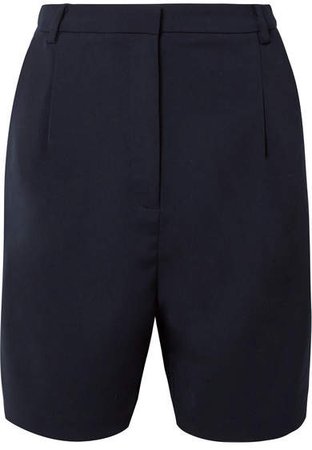 Stretch-crepe Shorts - Navy