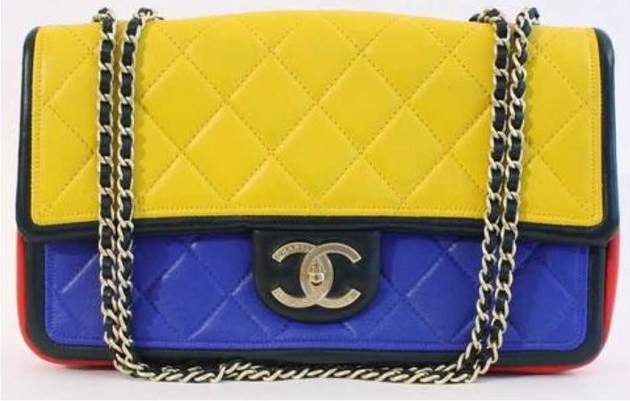 Chanel Classic Quilted Mondrian
