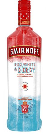 Smirnoff red, white, & berry vodka