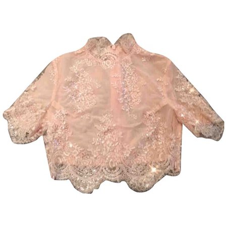 Pink synthetic top House of CB Pink size M International in Synthetic - 9376288