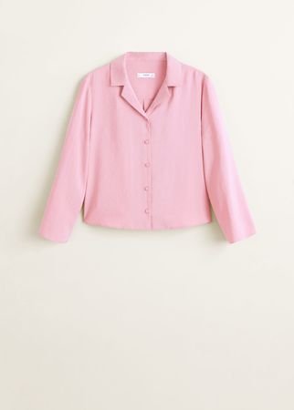 Textured flowy blouse - Woman | Mango Canada