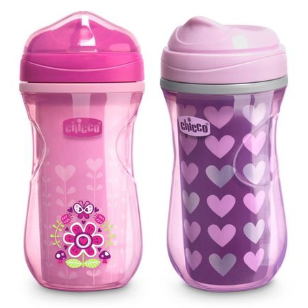 Chicco Insulated Rim Spout Trainer Sippy Cup - 9oz 12m+ Pink : Target