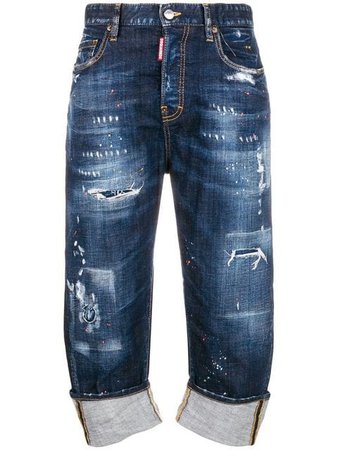 Dsquared2 Distressed Cropped Jeans - Farfetch