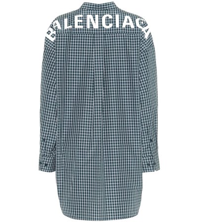 Oversized Checked Shirt | Balenciaga - mytheresa.com