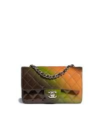 Chanel 22/23 Métiers D’Art Mini Flap Bag in Green, Orange & Dark Brown