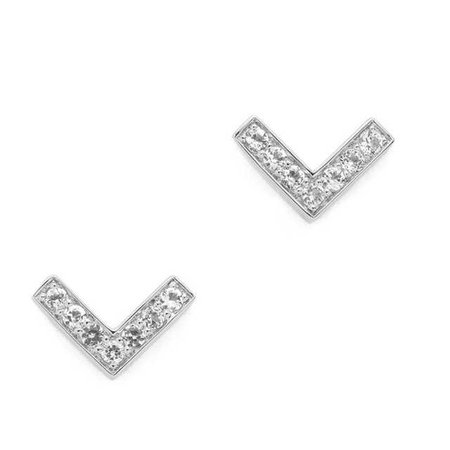 Silver Arrow "V" Earrings