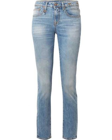 Lyst - R13 Alison Low-rise Skinny Jeans in Blue