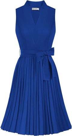 Amazon.com: GRACE KARIN Women High Waist Pleated Dress A-line Solid Funeral Dress New Green 2XL : Clothing, Shoes & Jewelry