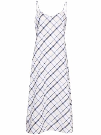 Lee Mathews Wiley check-print Cotton Cami Dress - Farfetch