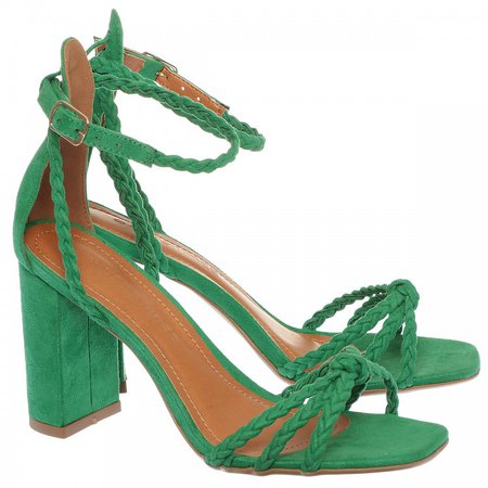 Sandália Verde Tiras Trançadas | Constance - Sapatos & Acessórios