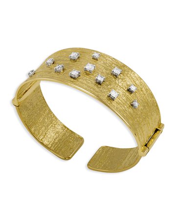 Staurino Renaissance 18k Cuff Bracelet with Diamonds