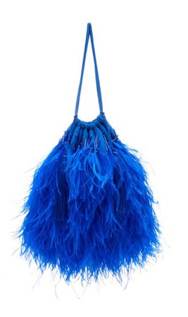 ostrich feather handbag purse clutch