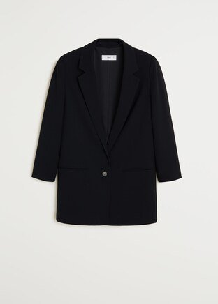 Structured suit blazer - Women | Mango USA black