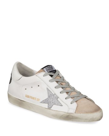 Golden Goose Superstar Bow Lace-Up Sneakers | Neiman Marcus