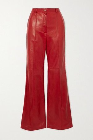 Gucci Leather straight-leg pants
