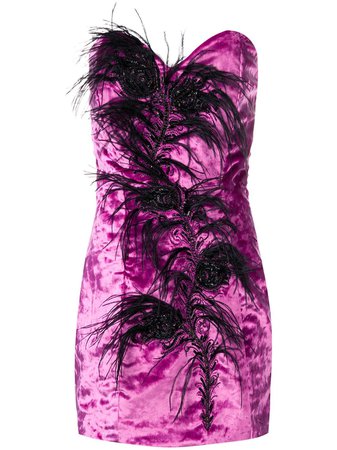 Attico Sweetheart Fitted Strapless Dress - Farfetch