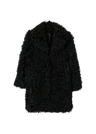 MANGO  Fur bouclÃ© coat