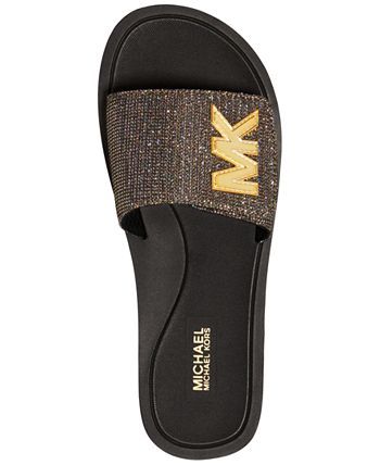 Michael Kors Women's MK Signature Logo Pool Slide Sandals & Reviews - Sandals - Shoes - Macy's