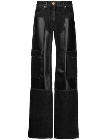 Versace Calça Jeans Wide Leg Com Recortes - Farfetch