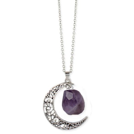 moon necklace silver - Google Search