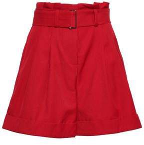 Belted Twill Shorts