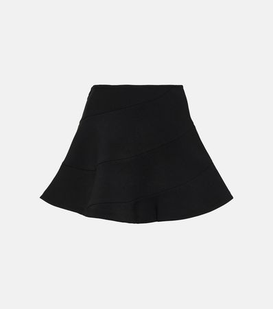 A Line Miniskirt in Black - Alaia | Mytheresa