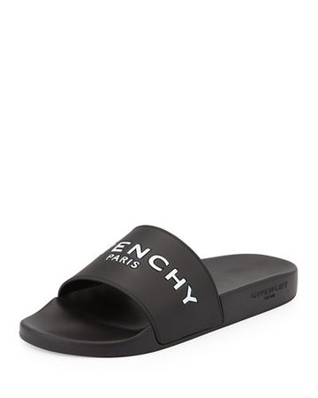 Givenchy Men's Logo Pool Slide Sandals