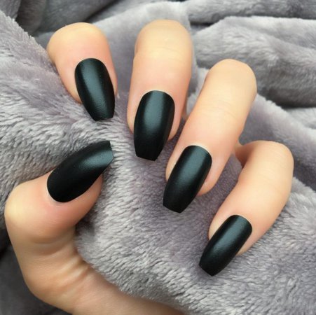 Black Matte Squaletto – Doobys Nails