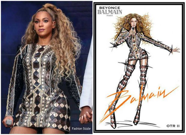Beyonce Knowles In Balmain & LaRoxx @ ‘On The Run II’ Tour - Fashionsizzle