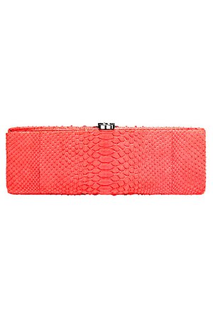 coral chanel clutch