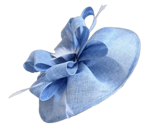 Light Blue Kentucky Derby Fascinator Hat - Wedding Hat, Kentucky Derby Hat, Race Hat, Bridal Hat, Church Hat, Easter Hat