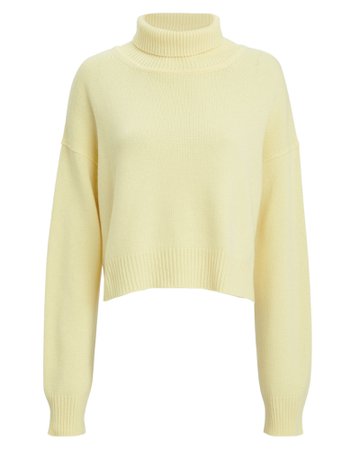 Rejina Pyo Yellow Cashmere Turtleneck Sweater