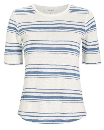 70's Striped Linen T-Shirt