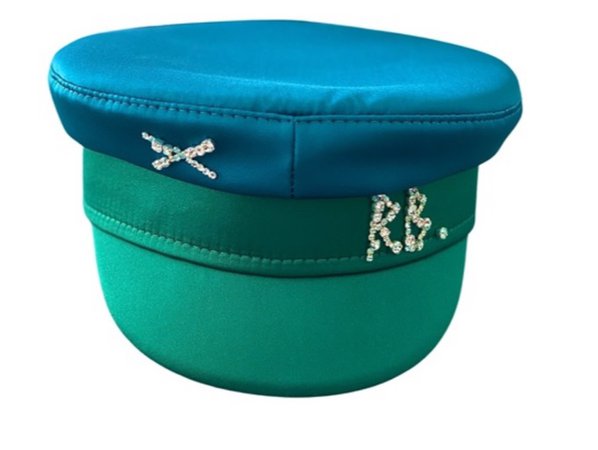 rn green & blue hat